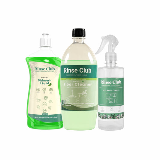 Lemongrass Floor Cleaner - 850ml | Kitchen Cleaner - 490ml | Dishwash - 750ml